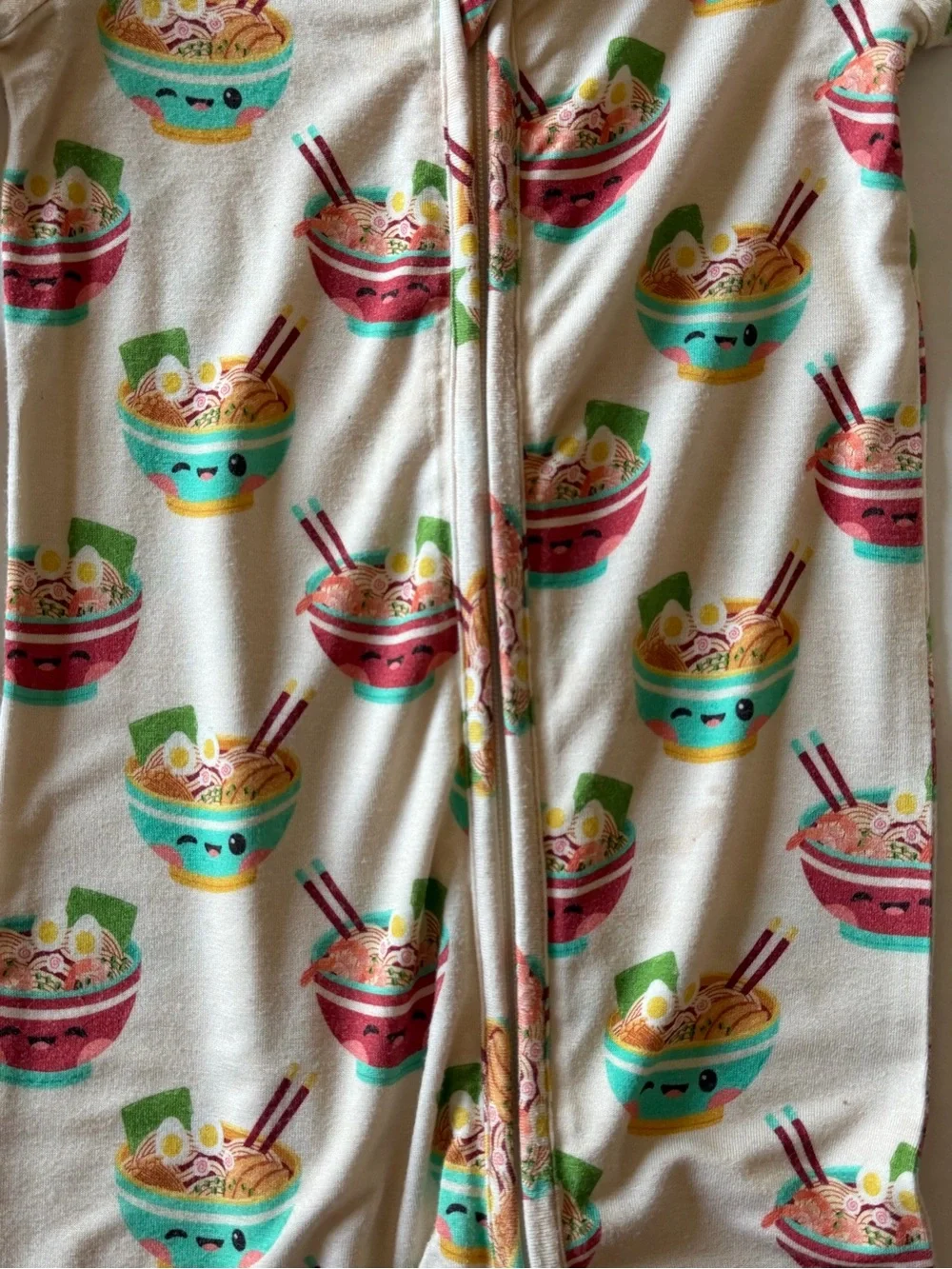 Bums & Roses Ramen Bamboo Convertible Zippy Pajamas 18-24M